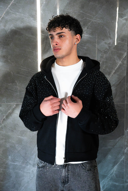 Hoodie zip swaroski
