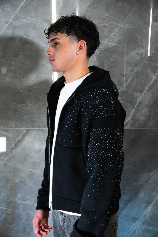 Hoodie zip swaroski