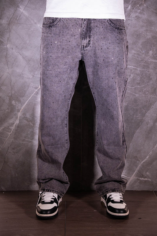 Jeans Grigio Swaroski