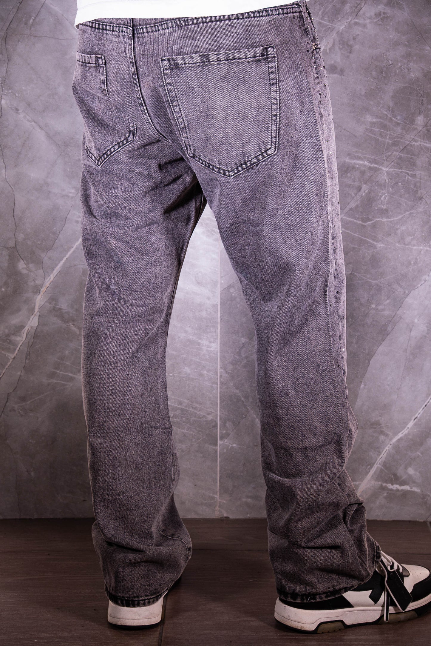 Jeans Grigio Swaroski