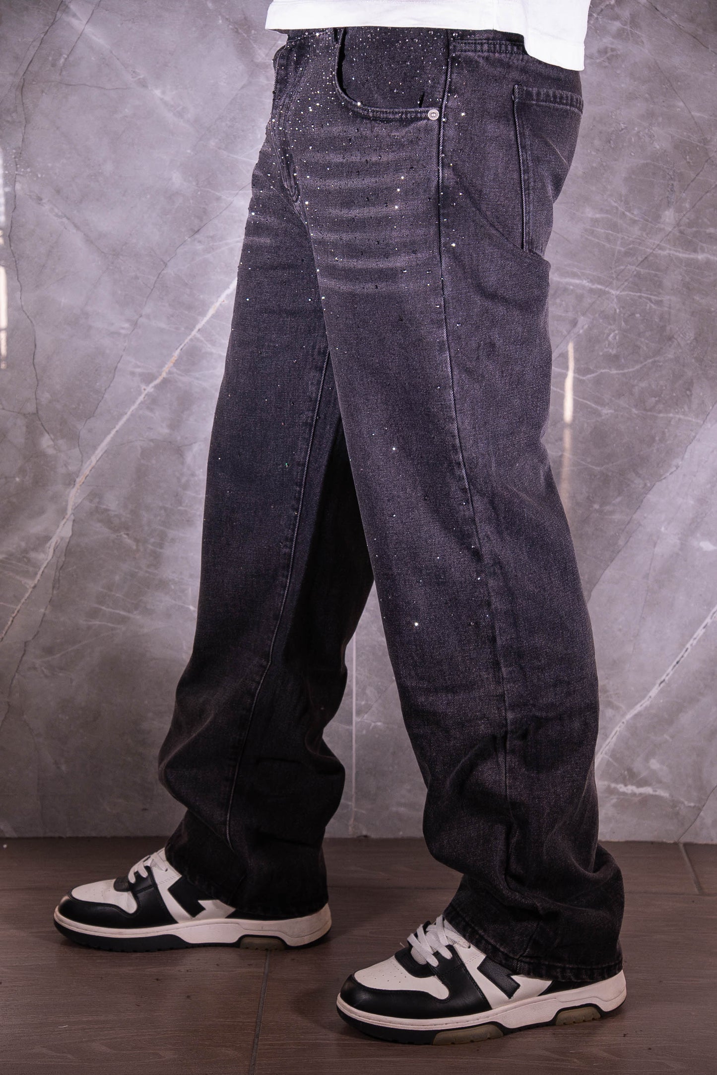 Jeans Diamonds Black